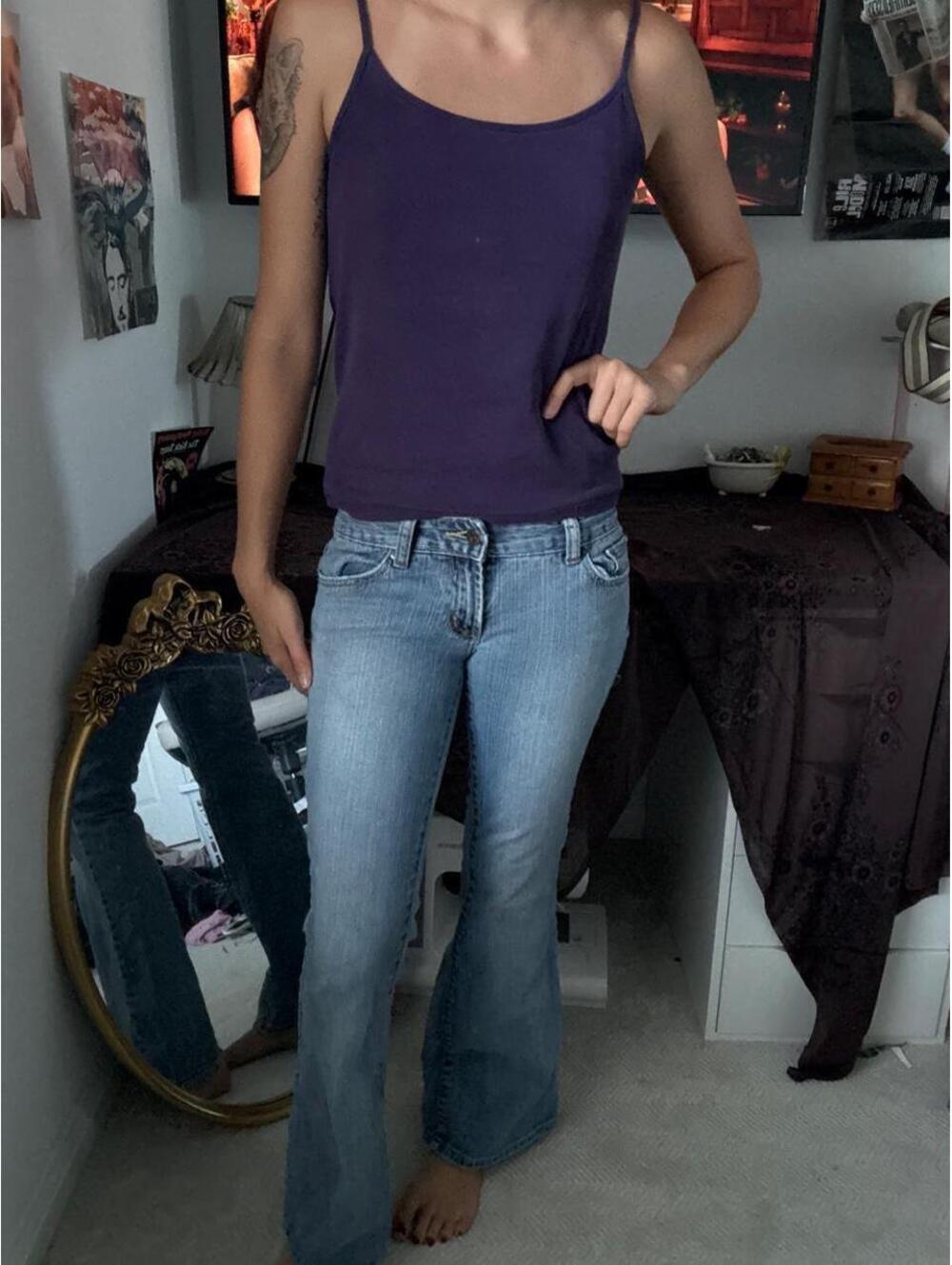 Full Tilt Women's Purple and Blue Jeans